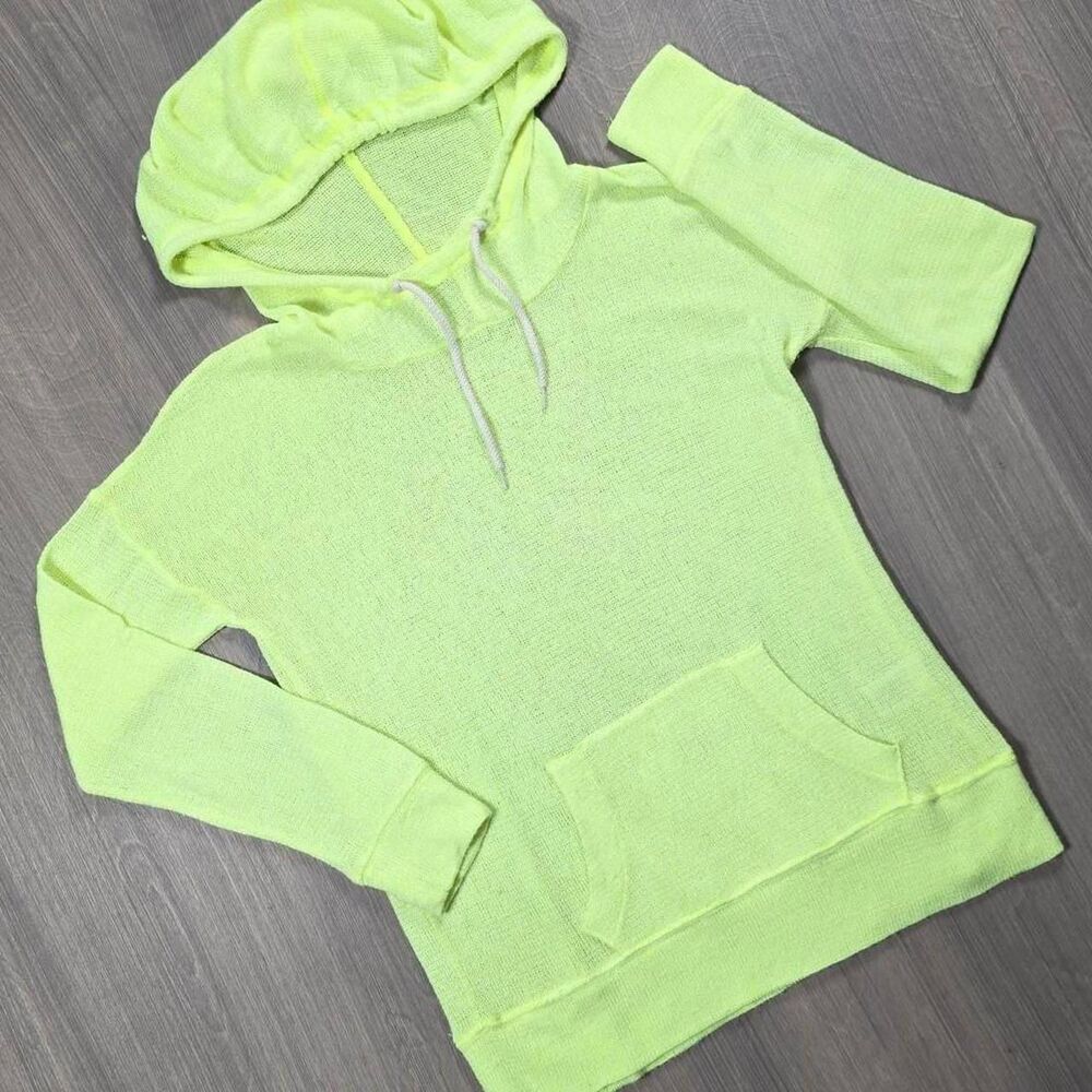 Live Love Dream, Yellow / Green Women's Stretch Knit Medium Hoodie